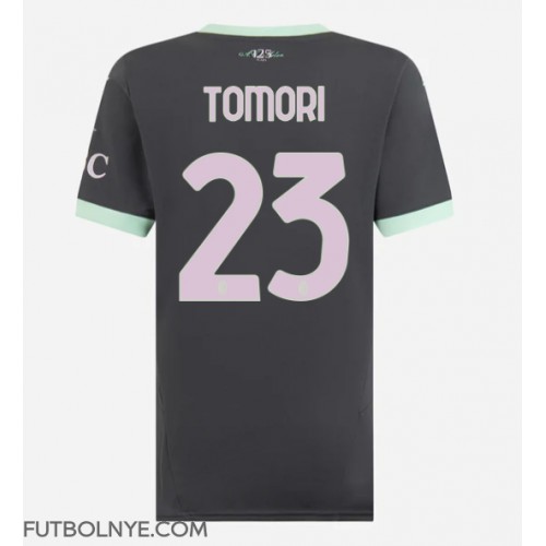 Camiseta AC Milan Fikayo Tomori #23 Tercera Equipación para mujer 2024-25 manga corta